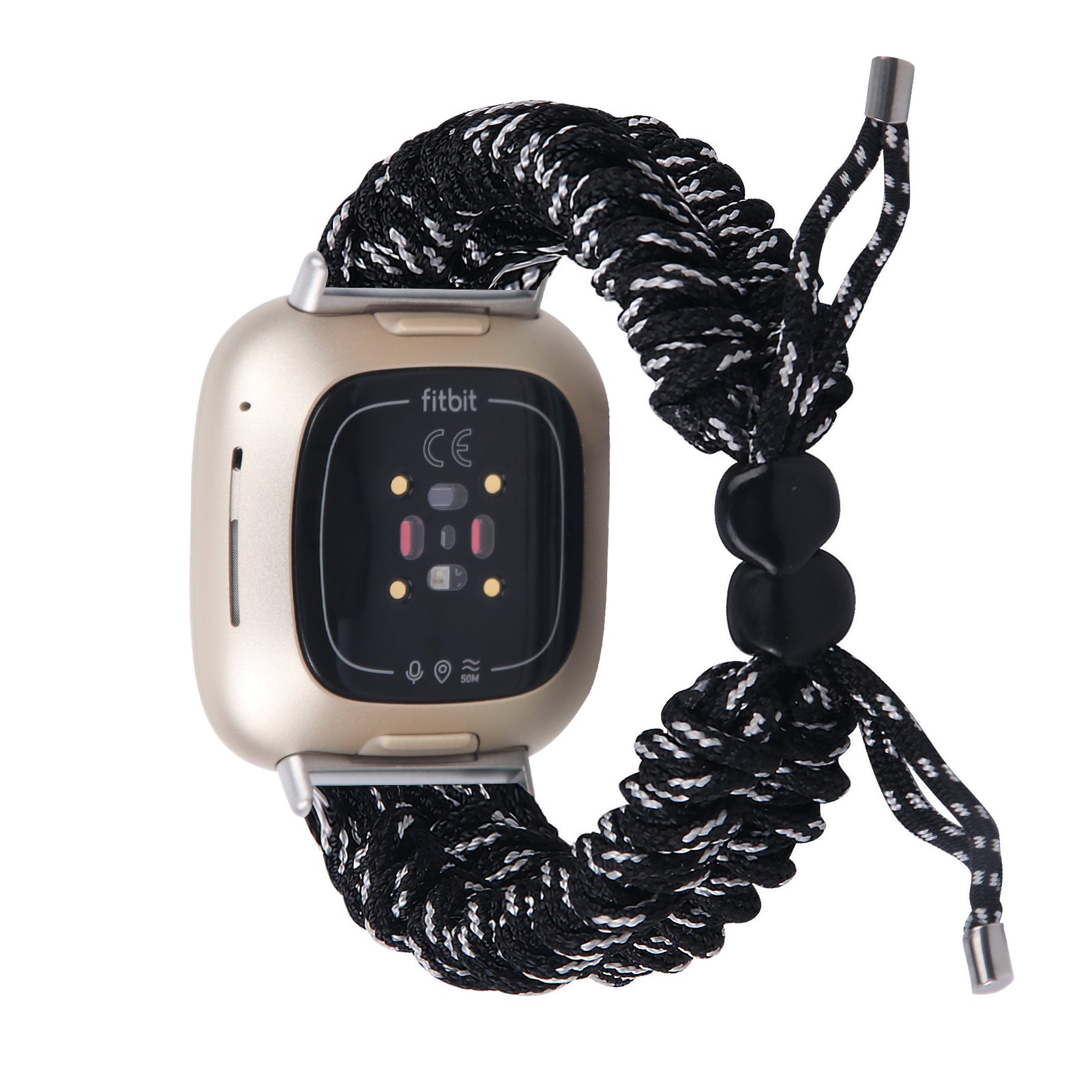 For Fitbit Versa 4 Sense 2 Smart Watch Band Adjustable Braided Wrist Strap For Fitbit Versa 4 Sense 2 Smart Watch Band Adjustable Braided Wrist Strap